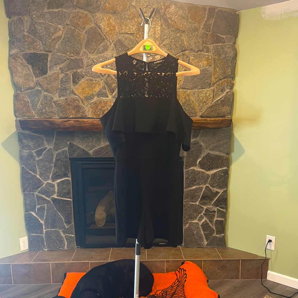 Express, Elegant Black Lace Romper